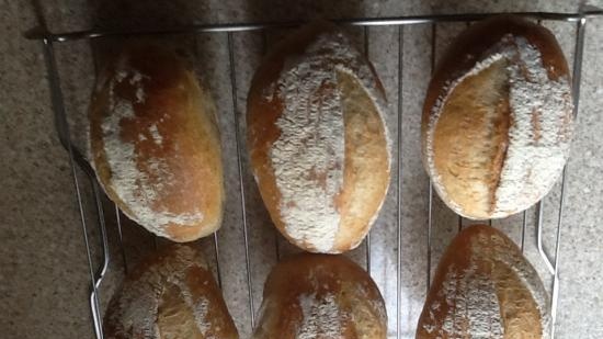 Pane di fattoria con pasta vecchia