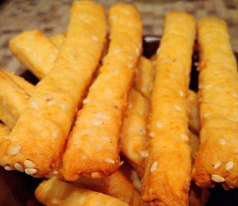 Cheese sticks with cumin