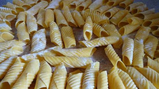 Gorgonelli - pasta di piume fatta in casa