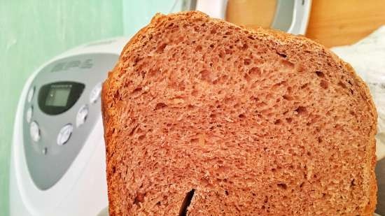 Pane integrale con noci (macchina per il pane)