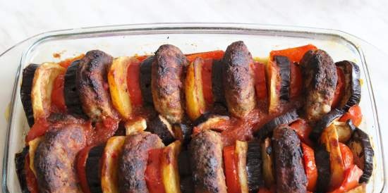 Costelles al forn amb verdures (Firinda patees kofte)