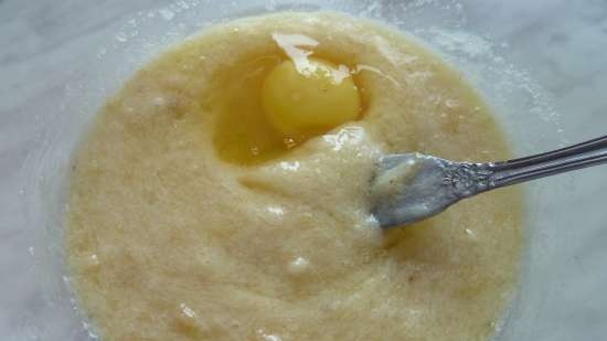 Pastel de plátano con chocolate