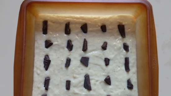 Pastel de plátano con chocolate