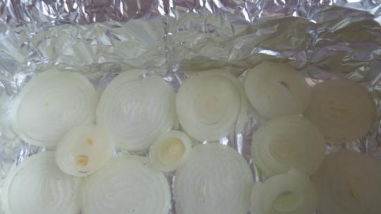 Muslos de pollo al horno en papel de aluminio