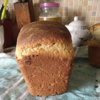 Pane di grano tenero con farina integrale su lievito liquido con fibra di Ivan-tea