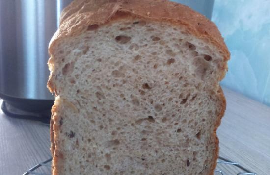 Pane con farina d'avena, crusca, sesamo e semi