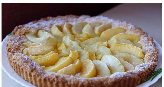 טארט תפוחים נורמני (Tarte aux pommes Normande)