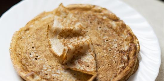 Creps amb massa fermentada de sègol