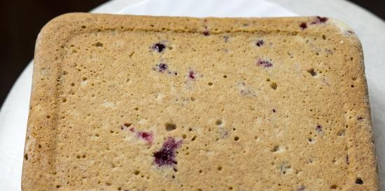 Torta con farina di grano saraceno e ribes nero