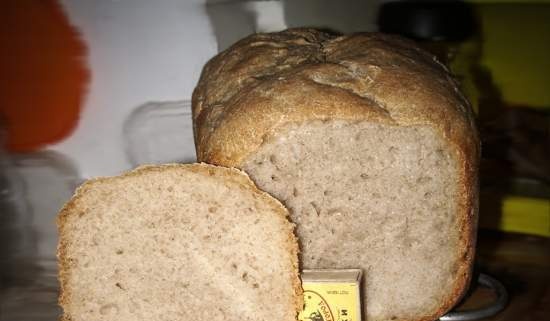 Pan de trigo con masa madre de centeno