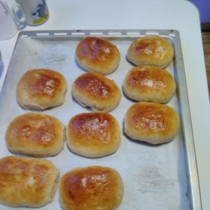 Pasteles de masa con harina de avena y centeno