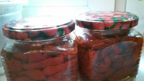 Pomodori secchi al forno in olio profumato (cottura e conserve)