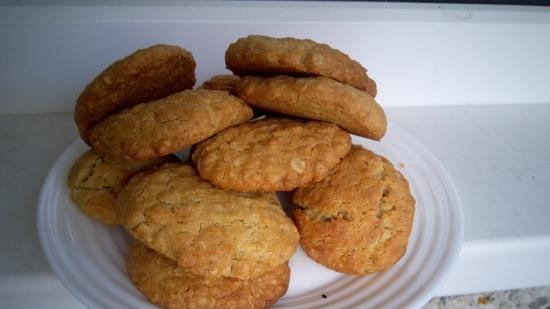 Biscotti croccanti di farina d'avena