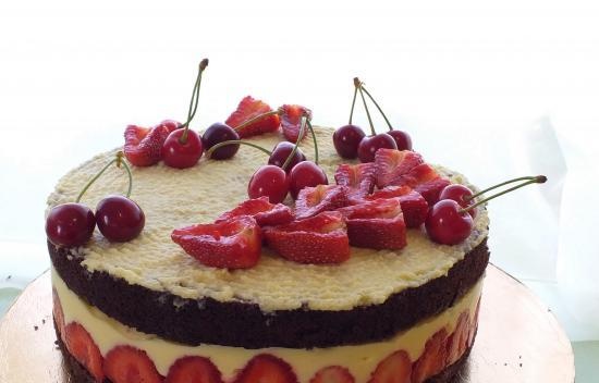 Torta di fragole allo champagne