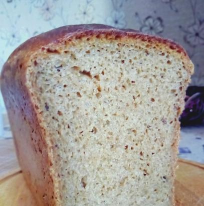 Rye bread with beer and sourdough