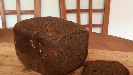 Rye-wheat sourdough with honey and malt in Panasonic 2511