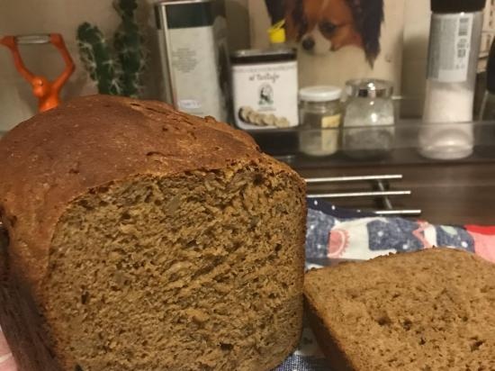 Pane di segale e grano con prugne e semi di zucca per Panasonic (SD-2502)