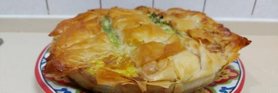 Greckie ciasto Spanakopita z rosyjskim akcentem (+ wideo)