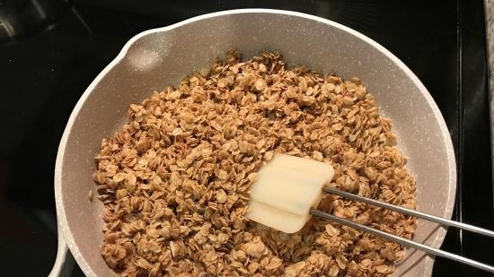 Torta di farina d'avena non cotta