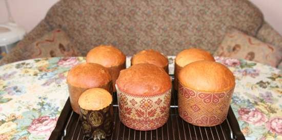 Kulich con Myasoedovskaya en el horno (clase magistral)