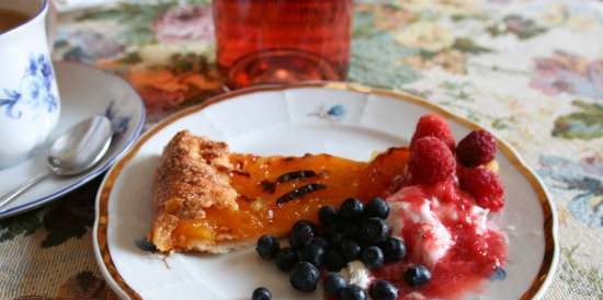 Crostata met abrikozen