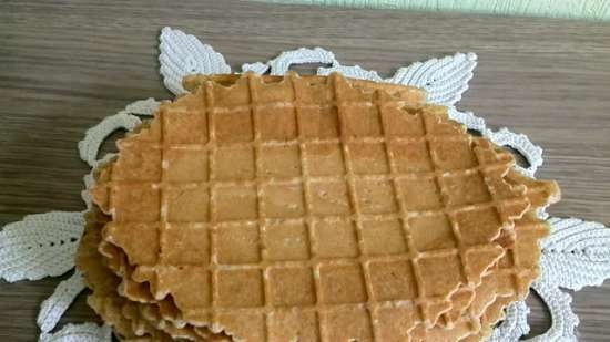 Wheat wafers with sourdough