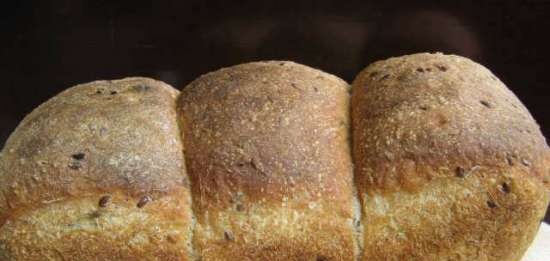 Pane alle mele con fiocchi e semi di lino