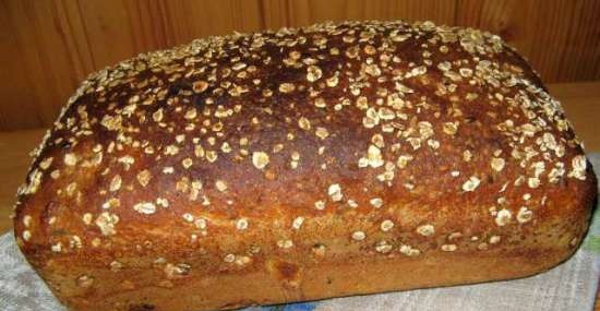 Brood met grutten en lijnzaad