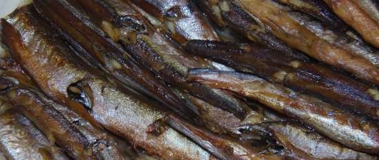 capelin รมควันในน้ำมัน a la sprats