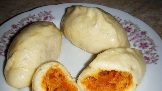 Steamed dumplings with whey