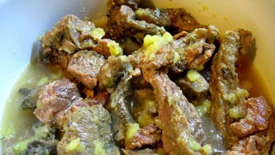 Carne según la receta de principios del siglo pasado.