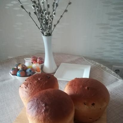 Kulich con Myasoedovskaya en el horno (clase magistral)