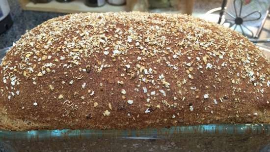 Whole Wheat Oat Bran Broom Bread by Peter Reinhart