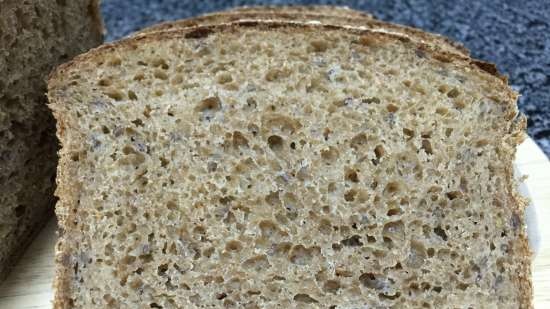 Pane integrale di ginestra di crusca d'avena di Peter Reinhart