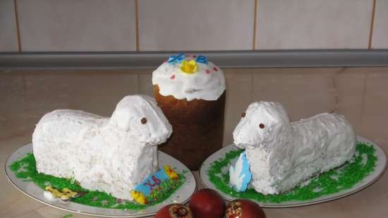 Kulich Lamb in forma di metallo