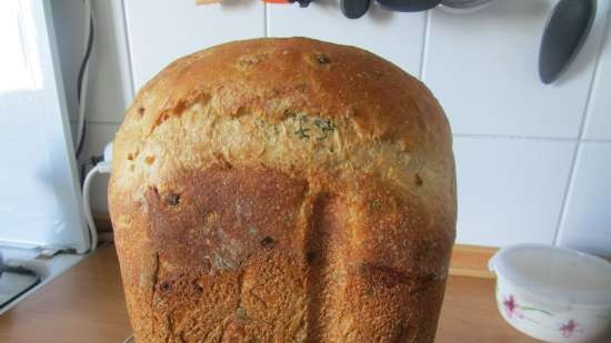 Pane alla cipolla e aneto (macchina per il pane)