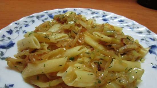 Pasta con repollo