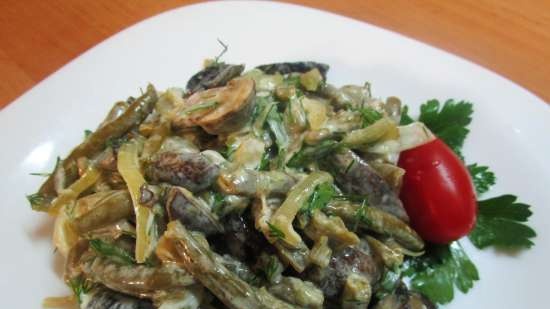 Insalata di fagiolini con funghi