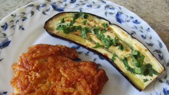 Baked eggplant