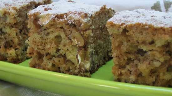 Pastel de manzana y nueces