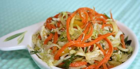 Preparato per insalata di zucchine e carote