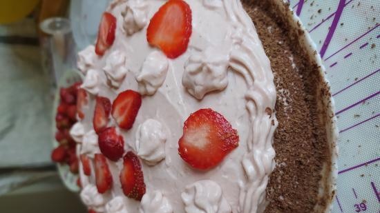 Cake strawberry tenderness