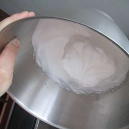 Protein powder meringue