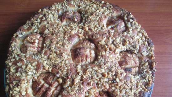 Torta di nocciole Mosaico di mele