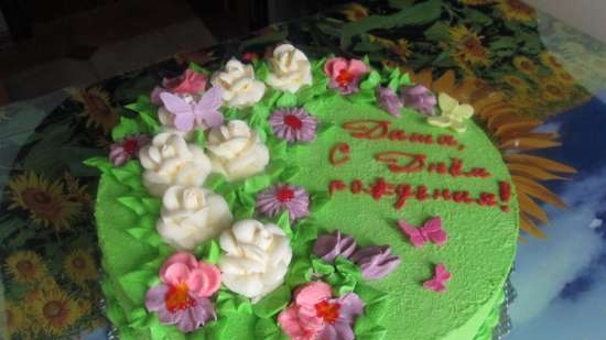 Mga cake ng bulaklak