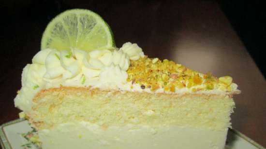 Lime kake med souffle