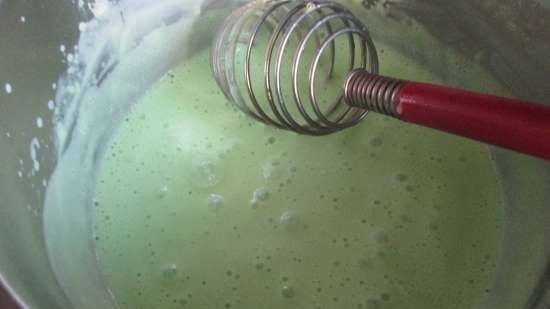 Pastís de menta amb xocolata blanca i mousse bavaresa