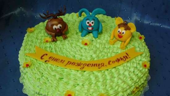 Cakes based on the cartoon Smeshariki