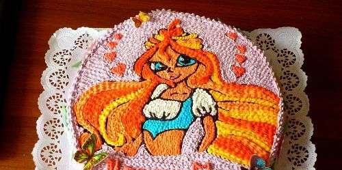 Torte con fate basate sul cartone animato Winx e altri