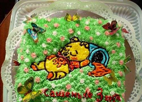 Torte basate sul cartone animato Winnie the Pooh e tutto, tutto, tutto